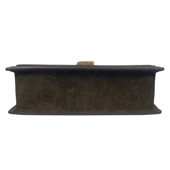 Kate Spade Deco Suede Mini Crossbody Bag Shoulder Bag Burnt Sage Green - Picture 9 of 14